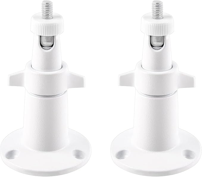 Security Camera Universal Mounting Bracket,Adjustable Indoor/Outdoor Security Wall Metal Bracket, Compatible with Arlo Pro/Pro 2/Pro 3/Pro 4/Ultra/Ultra 2, & with Ring Stick Up Cam Battery (2 Pack)
