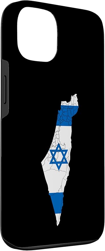 Israel National Flag Distressed Map Case for iPhone 13