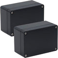 2 Pack Project Box Waterproof Plastic Junction Box ABS IP65 Electronic Project Case Power Enclosure 3.94 x 2.68 x 1.97 inch (100 x 68 x 50 mm)