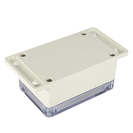 YXQ 100x68x50mm Clear Cover Junction Box Waterproof ABS Project Case Enclosure with Hole Cable Wire Connect Power Wall Hang (3.9 x 2.7 x 2 inches)