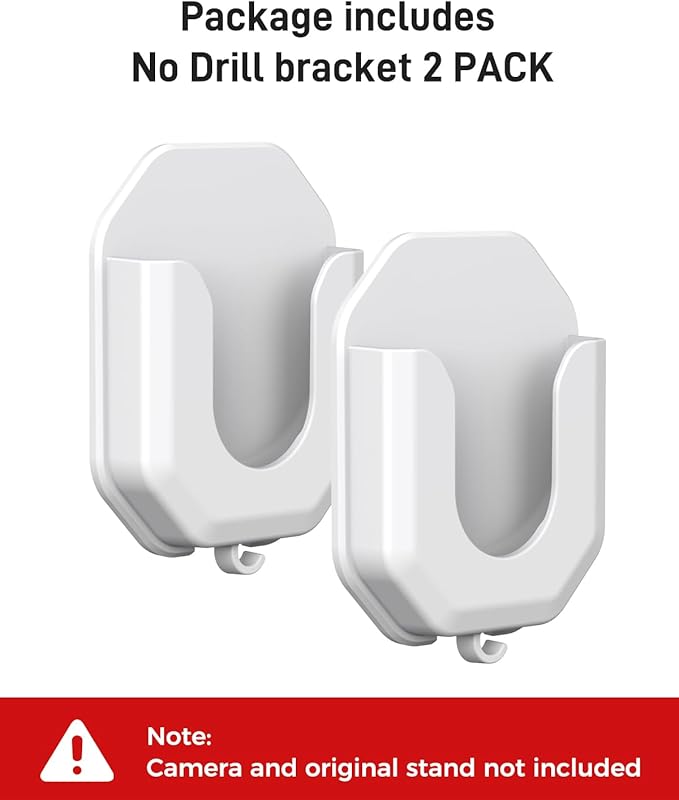 No Drill Ring Indoor Cam Adhesive Wall Mount Bracket, Strong Durable Adhesive Camera Mount Stand for Ring Indoor Cam and Indoor Cam Plus/Blink Mini 2K+/Outdoor 4 Mount, 2 Pack Mount Bracket