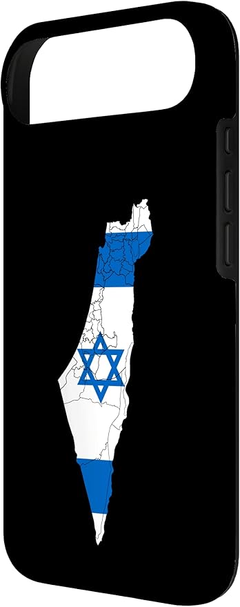 Israel National Flag Distressed Map Case for iPhone Air