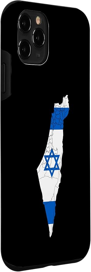 Israel National Flag Distressed Map Case for iPhone 11 Pro