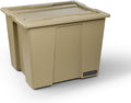 DECKED Payloader 64 L (1-Pack) - 200 lb Load Rated, Heavy-Duty Stackable Garage Storage Bins - Desert Tan