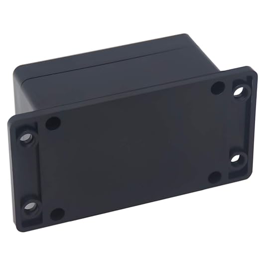 2Packs Junction Box IP65 Waterproof ABS Plastic Electrical Project Case Power Junction Boxes, Project Box with Fixed Ear Black 3.94x2.68x1.97 inch(100x 68 x50 mm)