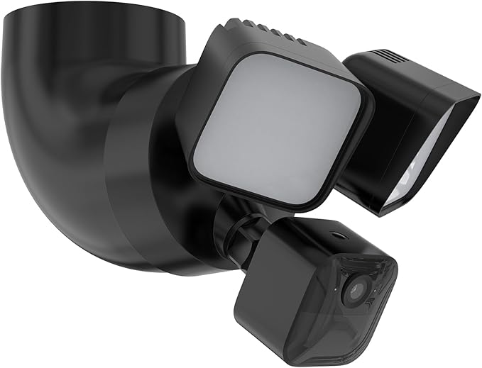 Eave Mount for Ring Floodlight Cam Wired Pro & (2nd Gen) / Plus, Ring Smart Lighting Floodlight Wired, Blink Wired Floodlight Camera, Wyze Flood Light Cameras V2/ Pro, and Roku Flood Light Cam - Black