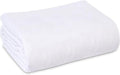 Linteum Textile 100% Cotton Hospital Patient Bath Blanket, Bed Bath Sheet, Twin Blanket Lightweight Sheet Blankets 70x90 in, 1.75 lb. White