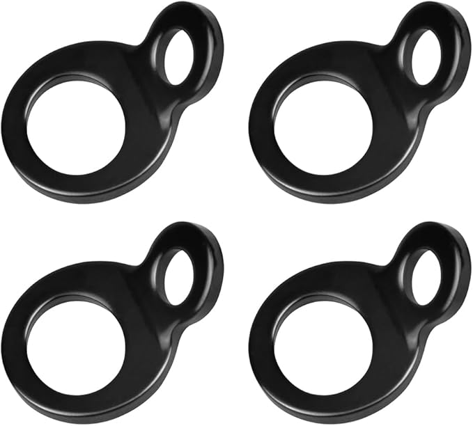 Motorcycle Tie Down Anchors Hooks, 4PCS Stainless Steel Multi-Purpose Heavy Duty Dirt Bike Strap Rings, Motorbike Attachment Points Accessories, Universal for Trailer Camper ATV