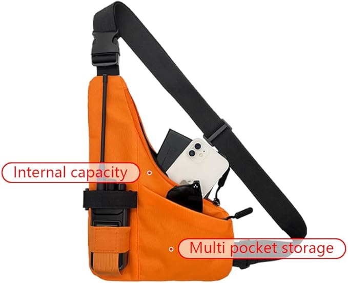 New Universal Radio L Shape Chest 2 Pockets Harness Tactical Vest Nylon Vest Walkie Talkie Chest Rig Pack Pouch Holster for Baofeng Motorola Two Way Radio Vest