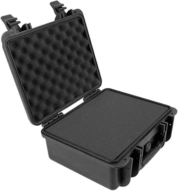 Monoprice Weatherproof/Shockproof Hard Case - IP67, Customizable Foam, 13" x 12" x 6", Black - Pure Outdoor Collection