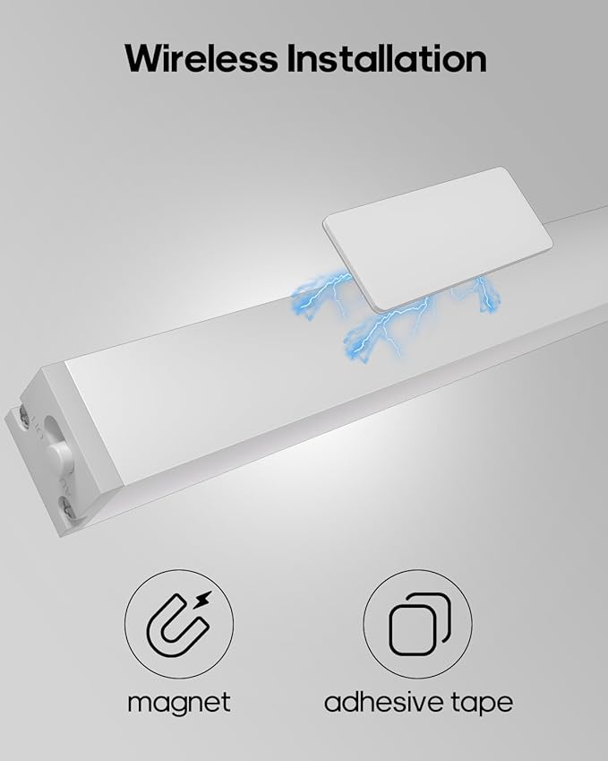 GOODEA 3 Pack Led Under Cabinet Lights Wireless, 7’’ Rechargeable Motion Sensor Light Indoor, Dimmable Closet Lights for Cabinets, Bookshelf, Stair, Hallway