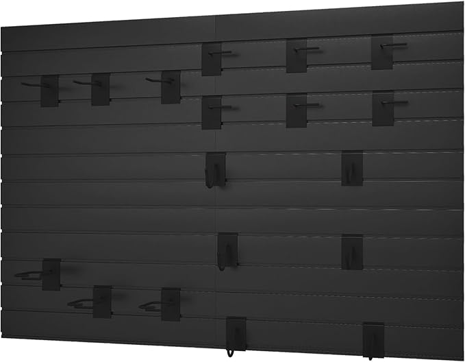Gun Wall Mount Display Heavy Duty Adjustable Indoor Gun Rack Wall Rack Storage System Suitable for Rifles Storage Modular Firearms Gun Wall Gear Accessories Organizer for Helmet Vest Belt Police Gear