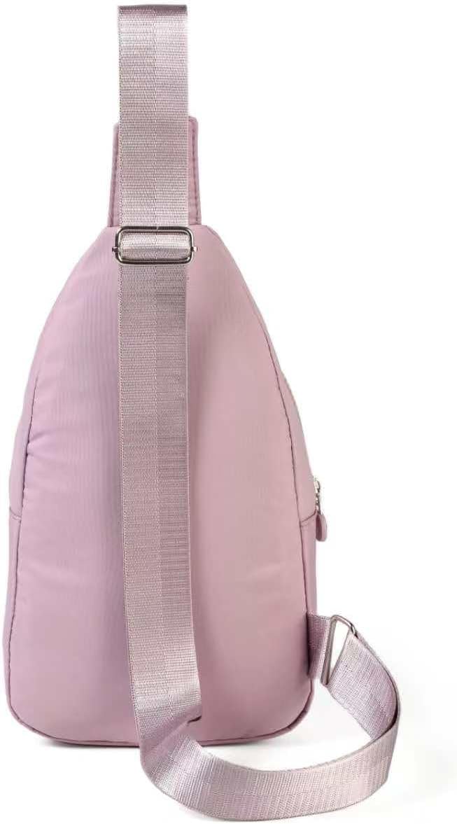AOSTIHOT Crossbody Small Sling Backpack Sling Bag for Women, Chest Bag Daypack Crossbody for Travel Sport Running Hiking Purple