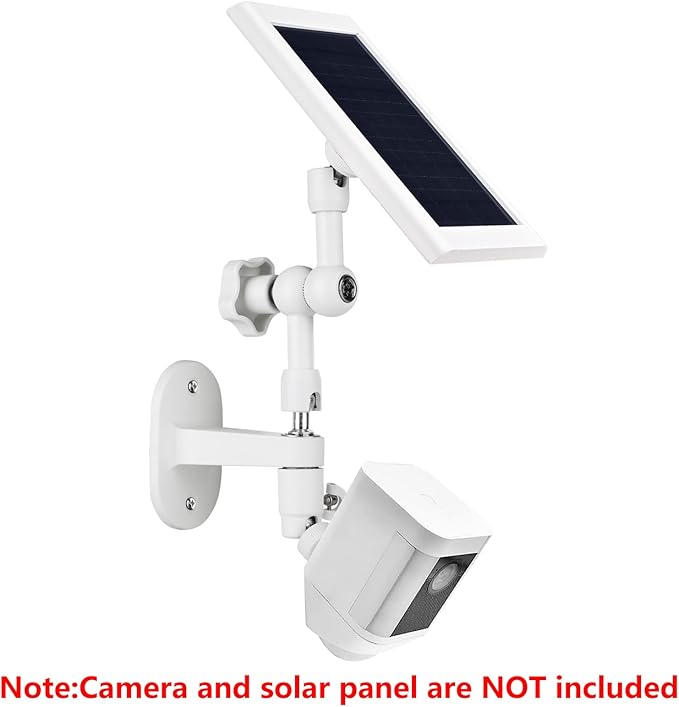 2-in-1 Wall Mount for Ring Solar Panel, Ring Stick Up Cam Battery, Spotlight Cam and Spotlight Cam Plus/Pro(Battery), Adjustable Angle to Get Maximum Sunlight for Your Solar Panel