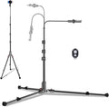 CAMBOFOTO 84" Phone Tripod, Tall Tripod Stand for Selfies with Flexible Gooseneck & Remote, Compatible with iPhone Android, Travel/Gopro/Ring Light/Webcam/Video Recording/Vlogging
