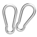 Carabiner, Heavy Duty Galvanized Steel Spring Snap Hook Carabiner Clips with 1000LBS Holding Capacity, Ideal for Outdoor, Hammock, Swing and Travel (M12 4.7Inch, 2PCS)