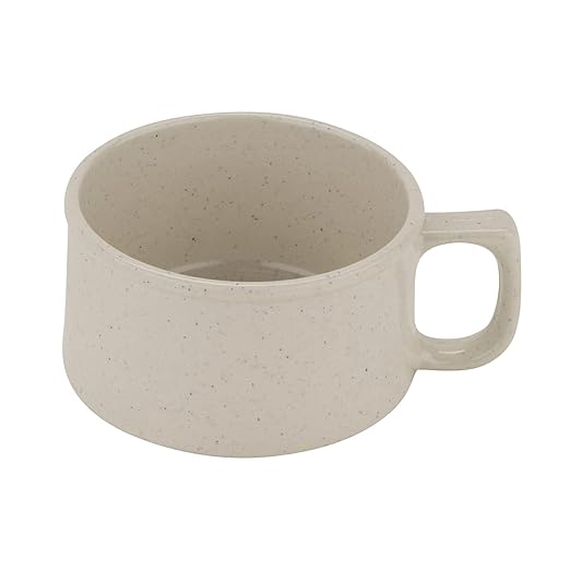 G.E.T. BF-080-IR-EC Melamine Shatter-Resistant Mug/Coffee Cup, 11 Ounce, Ironstone (Set of 4)