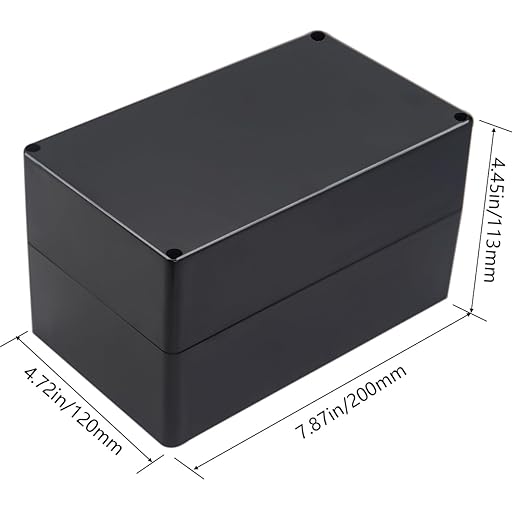 Junction Box IP65 Waterproof ABS Plastic Electrical Project Case Power Junction Boxes, Project Box with 4 PCS M16 Cable Glands 7.87x4.72x4.45 inch (200 x 120 x113 mm)