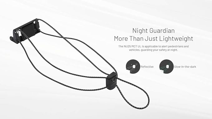 Nitecore NU25 MCT UL 400 Lumens Ultra Lightweight Headlamp, USB-C Rechargeable Sticker for Back Packing, Camping and Running