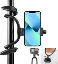 Taisioner U Stroller Phone Holder Wheelchair Accessories Cell Phone Seat Phone Holder for Treadmill Bike Shopping Cart Boat Action Camera Suitable with GoPro Hero 12/11/10/9/8/7/6/5/4 AKASO Insta360