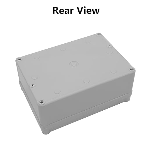 LeMotech Junction Box IP67 Waterproof Dustproof ABS Plastic Project Box for Electrical Outdoor Enclosure Gray 6.9 x 4.9 x 3 inch (175 x 125 x 75 mm)
