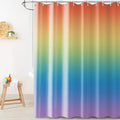 Rainbow Shower Curtain, Children Colorful Rainbow Kid Girls Cute Bathroom Curtain Waterproof Fabric Machine Washable with Hooks, 72" Wx78 L