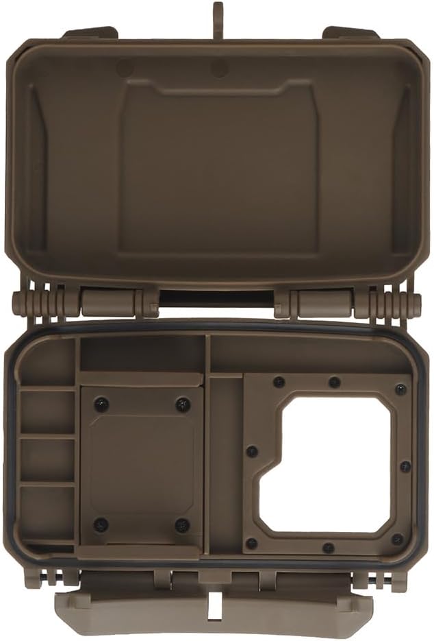 Tactical Phone Case Universal Integrated Phone Clamp MOLLE Holder, Cell Phone Chest Mount with Viewing Window for Map Navigation Airsoft Hunting Vest Plate Carrier Outdoor Hiking