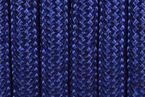 BORED? PARACORD! 550 lb Paracord – Ideal for Crafting, DIY Projects, Camping, Military & Active Outdoors – 300+ Colors – Tactical Parachute Cord Type III – Strong - Acid Midnight Blue 50 Feet