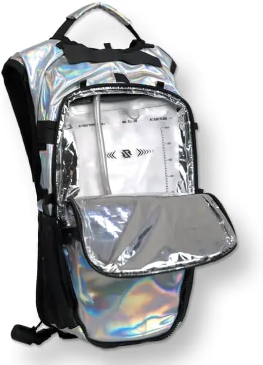 RAVERUNNER® Anti-Theft Hydration Backpack | Festival Approved Rave Backpack for Concert Goers, Leak-Free Festival Water Backpack for EDC, Rave Hydration Pack