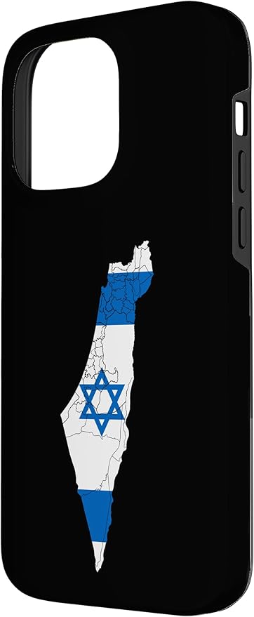 Israel National Flag Distressed Map Case for iPhone 14 Pro Max