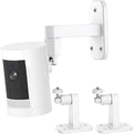 2Pack Ring Camera Wall Mount,Compatible with Ring Outdoor Cam Plus/Stick Up Cam Battery/Plug-in/Pro/Indoor Cam(1st Gen),360 Degree Adjustable No Drilling Mount for R/ing Outdoor Indoor Cameras,White