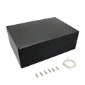 LeMotech ABS Plastic Electrical Project Case Power Junction Box, Project Box Black 10.4" x 7.2" x 3.7" (263 x 182 x 95 mm)(Pack of 1)