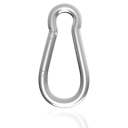 Carabiner, Heavy Duty Galvanized Steel Spring Snap Hook Carabiner Clips with 1350LBS Holding Capacity, Ideal for Outdoor, Hammock, Swing and Travel (M14 5.5Inch, 1PCS)