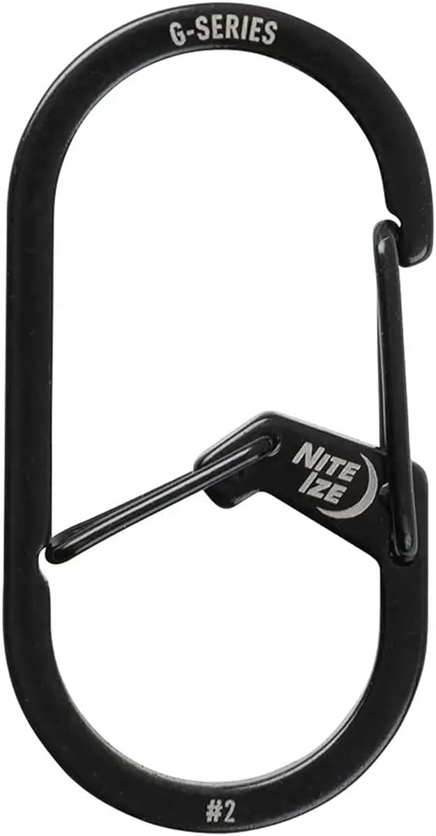 Nite IZE GS3-11-R6 G-Series Dual Chamber Carabiner, Size #3 1-Pack, Stainless Steel