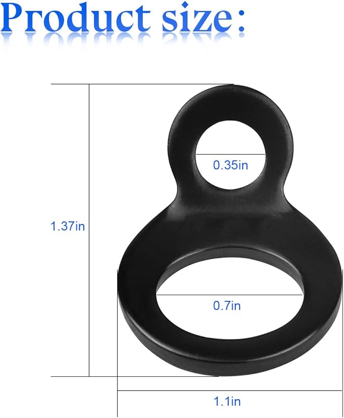 Motorcycle Tie Down Anchors Hooks, 4PCS Stainless Steel Multi-Purpose Heavy Duty Dirt Bike Strap Rings, Motorbike Attachment Points Accessories, Universal for Trailer Camper ATV