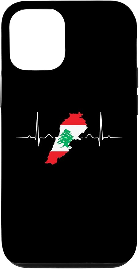 Lebanon Heart Lebanese Heartbeat Vintage Lebanon Map Case for iPhone 12/12 Pro