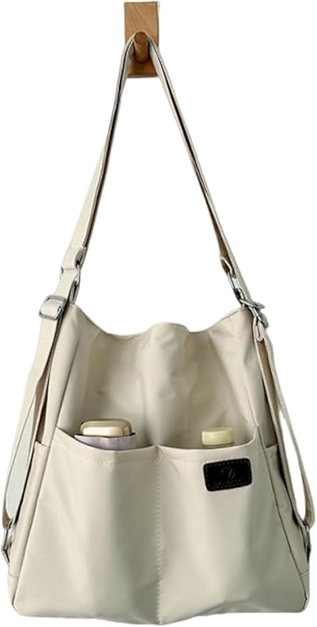 Women's Convertible Backpack Purse - Water-Resistant Nylon Travel Bag - Large Capacity 3-Way Shoulder Tote & Daypack | Convertible, Lightweight, Water-Resistant