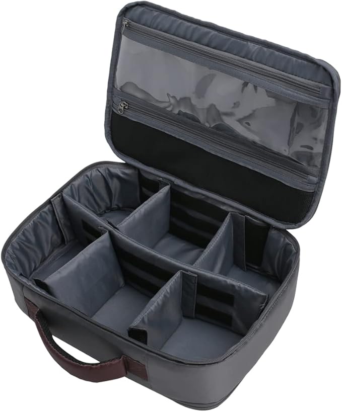 Kylebooker Fly Fishing Reel and Gear Case, Portable Tackle Organizer Storage Travel Bag for Spinning Baitcasting Fly Reels