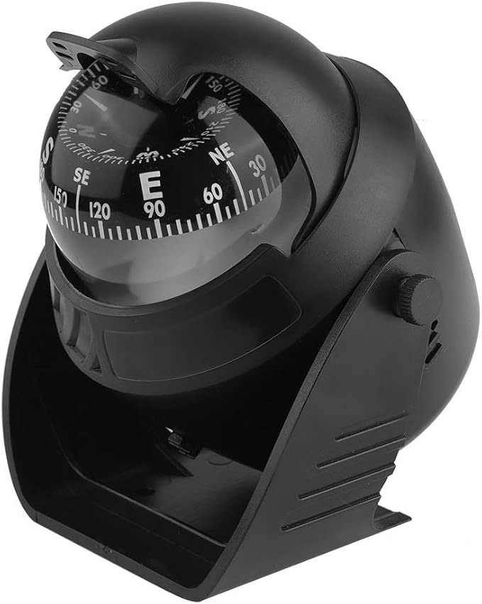 Vehicle Dashboard Compass LED Light Auto Dash Mount Navigation Automobile Direction Indicator for Car Boat Truck