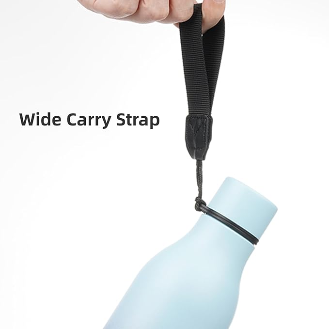 Konokyo Insulated Water Bottle with Strap,18 oz Double Wall Stainless Steel Vacuum Bottles Metal Water Flask,Ocean Dream