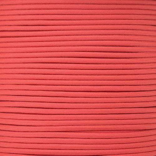 Paracord Planet 100' Hanks Parachute 550 Cord Type III 7 Strand Paracord Top 40 Most Popular Colors (Scarlet Red)
