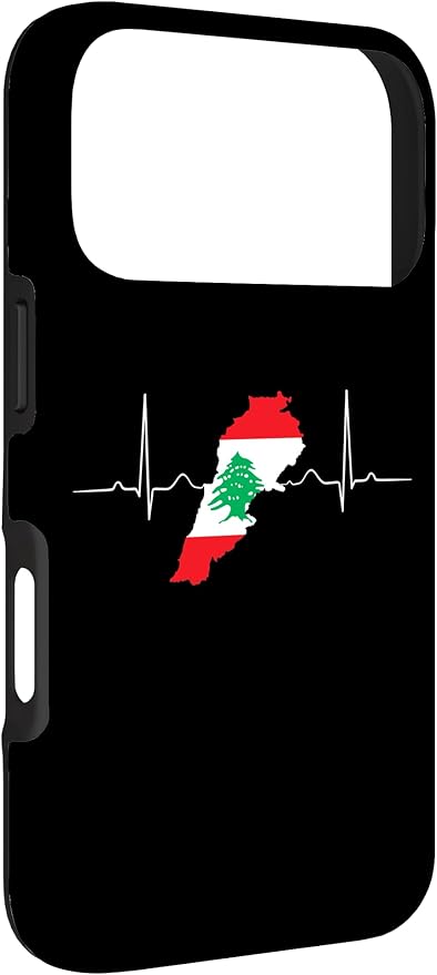 Lebanon Heart Lebanese Heartbeat Vintage Lebanon Map Case for iPhone 17 Pro