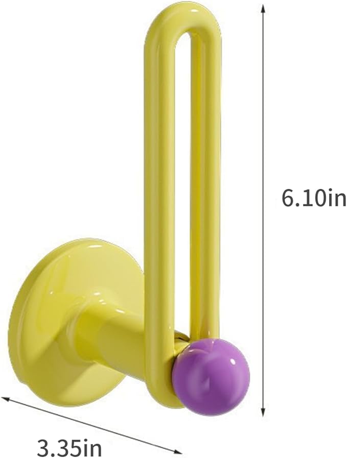 Colorful Drill-Free Adhesive Hooks - Multi-Purpose Plastic Hooks Holds Hats, Caps, Headbands, Wristbands | Durable Removable Organizer for Closet, Entryway, Home (3-Pack)