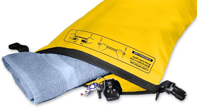 EcoGear FX Heavy Duty Waterproof Dry Bag Voyager Series – Durable Roll Top Compression Bag –Kayaking, Rafting, Boating, Hiking, Fishing and Camping