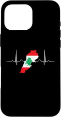 Lebanon Heart Lebanese Heartbeat Vintage Lebanon Map Case for iPhone 16 Pro Max
