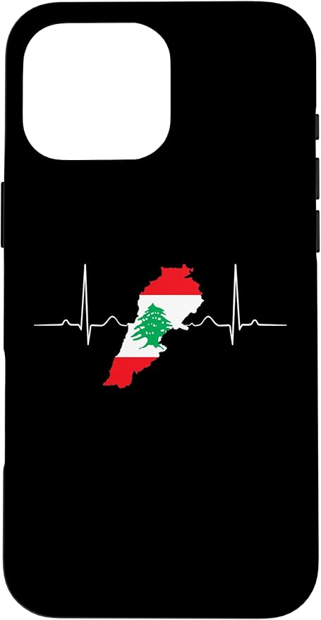 Lebanon Heart Lebanese Heartbeat Vintage Lebanon Map Case for iPhone 16 Pro Max