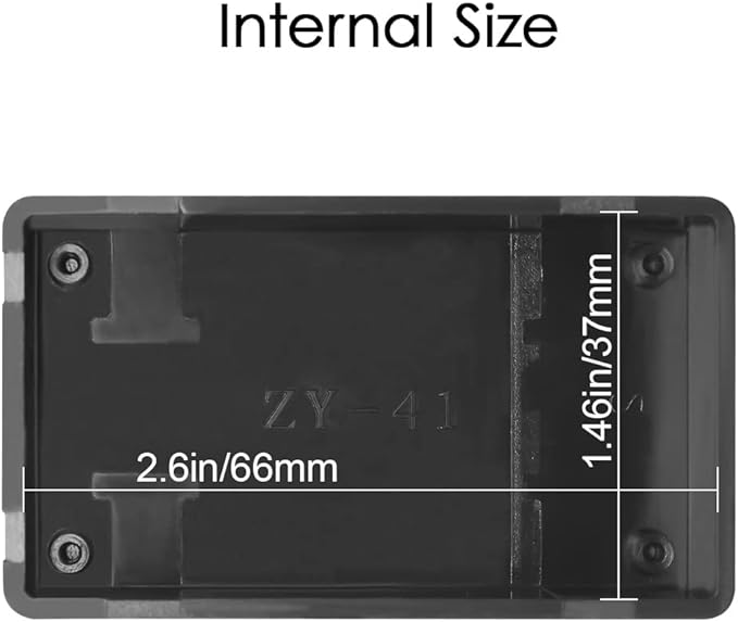 LeMotech Project Box 10 Pieces ABS Plastic Electrical Project Case Small Junction Box for Electronics Black 2.8 x 1.7 x 0.9 inch (72x 42x 23 mm)