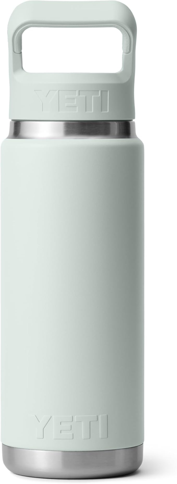 YETI Rambler 26 oz Bottle, Vacuum Insulated, Stainless Steel with Color Matching Straw Cap