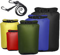 Pimoys 5 Pack Waterproof Dry Sacks, Lightweight Outdoor Dry Bags 20L /12L / 10L/ 6L/ 3.5L Ultimate Dry Bags for Kayaking Camping Rafting Boating