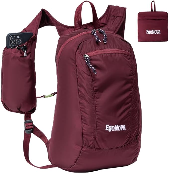 12L Ultralight & Thin Packable Daypack, Small Foldable Hiking Backpack Travel Bag, Water Resistant Day Pack for Men Women